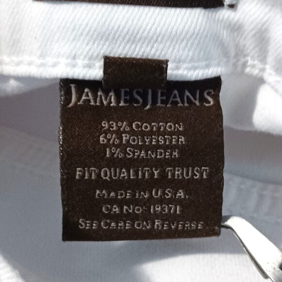 James Jeans High Class Cigarette Jeans Frost White Slim Fit‎ Womens Size 31 - Picture 9 of 11